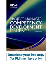 PROJECT MANAGER COMPETENCY DEVELOPMENT FRAMEWORK Download your free copy (for PMI members only)